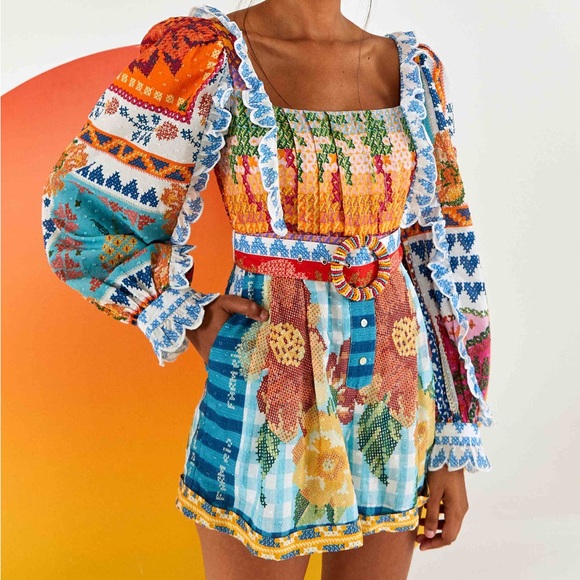 FARM Rio Pants - Farm Rio summer vibe boho romper